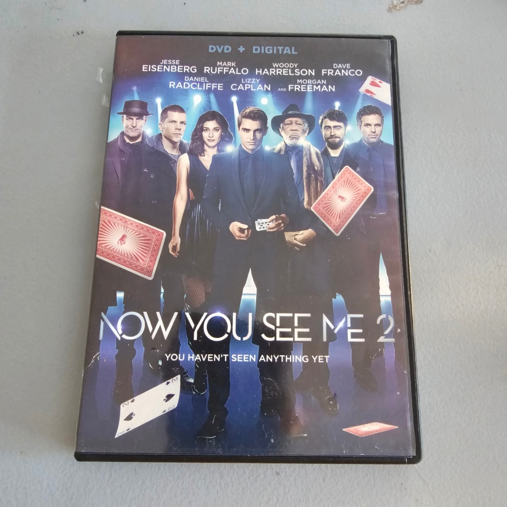 Now You See Me 2 DVD Jesse Eisenberg Mark Ruffalo Lionsgate 2016 Movie